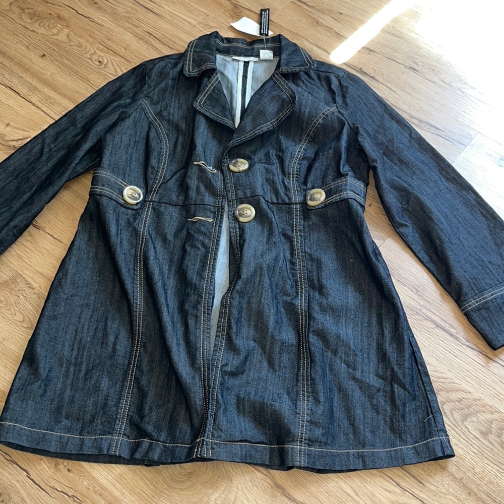 Brand NWT denim peacoat